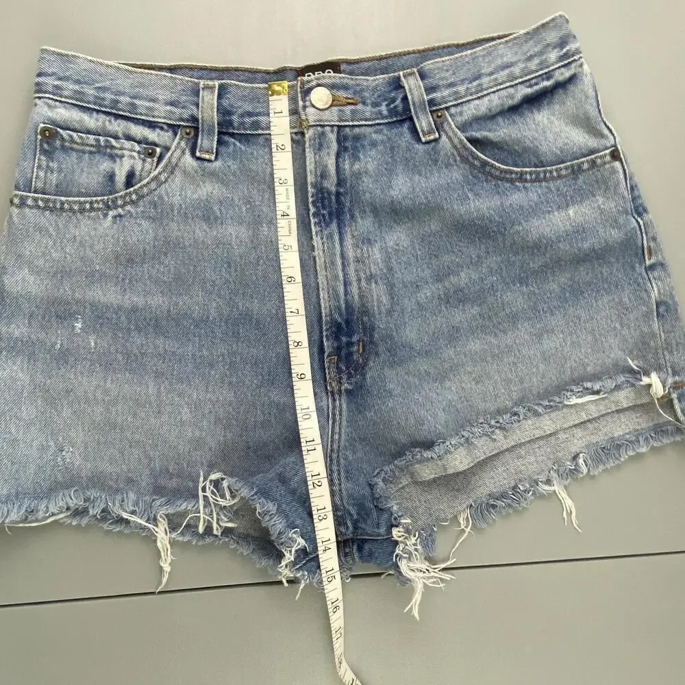 BDG Urban Outfitters High-Rise Girlfriend Denim Shorts Sz 31